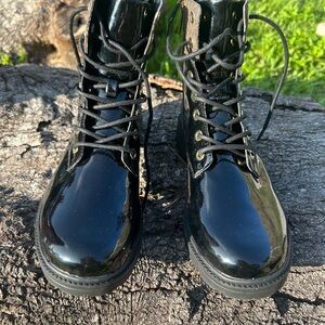 MICHAEL Michael Kors Black Combat Boots